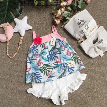 Quần tơ đũi bèo gấu  trắng- Q69267